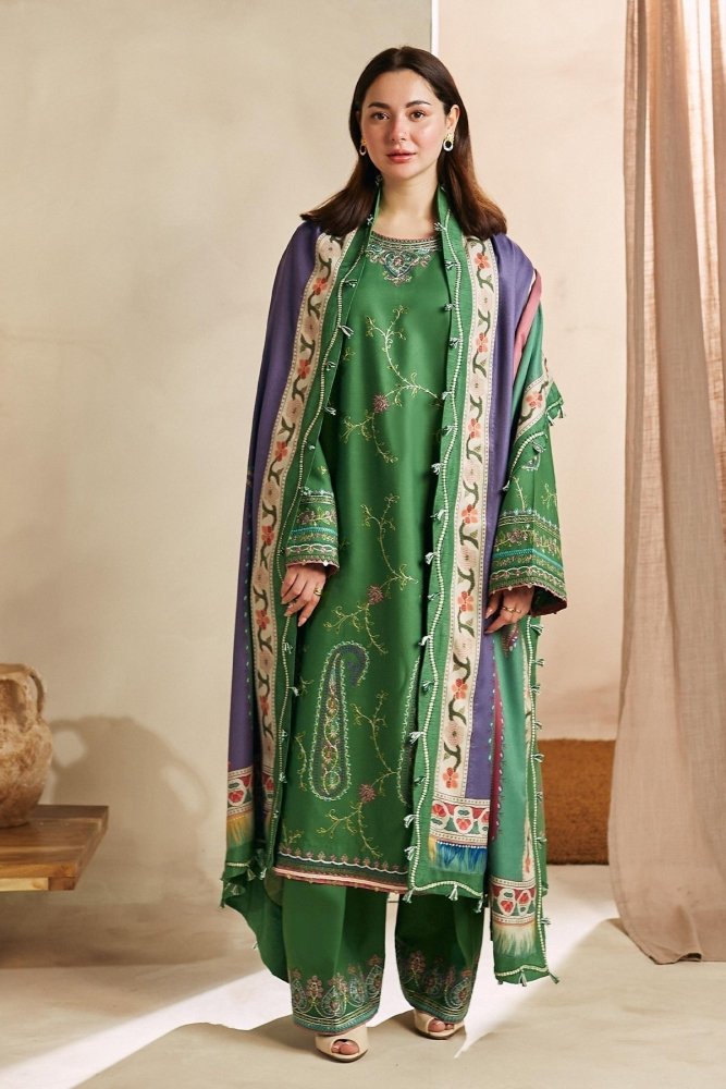 Lawn - 3PC Embroidered with Digital Printed Dupatta - 1141 - Sapphire Studios