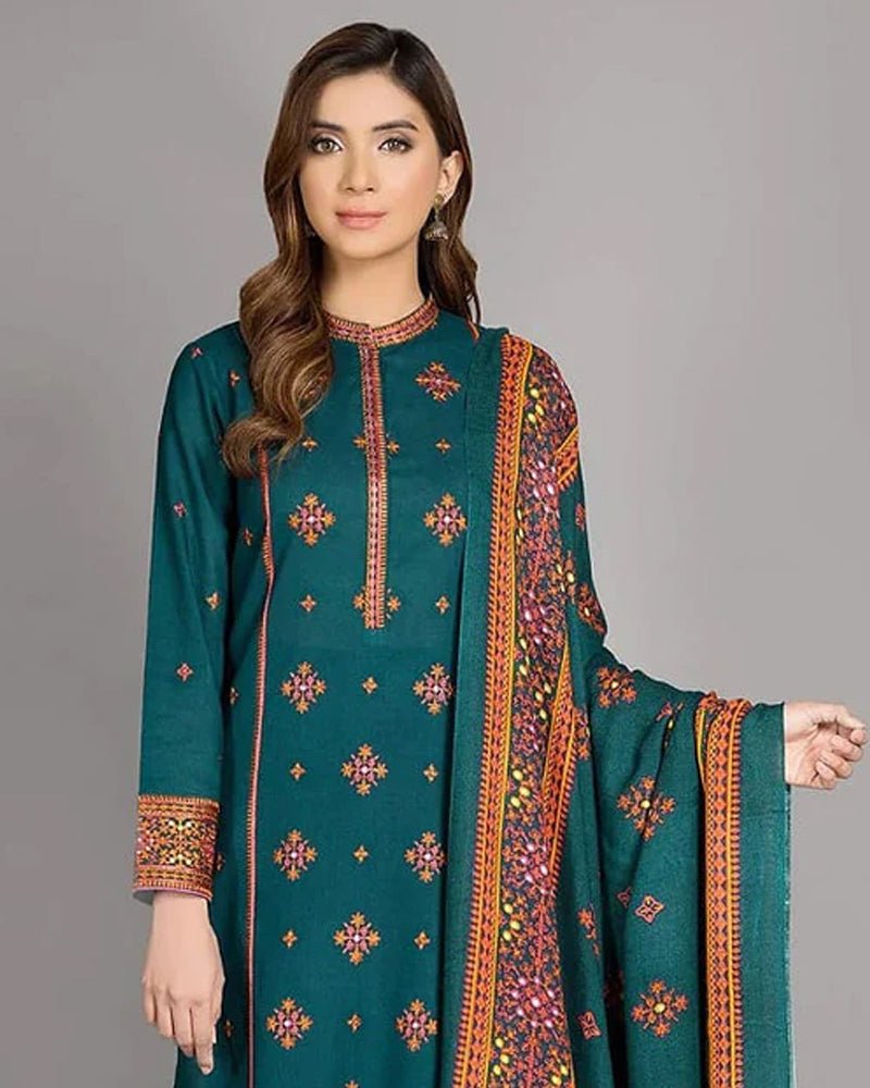 Lawn - 3PC Embroidered with Lawn Embroidered Dupatta - 1118 - Sapphire Studios