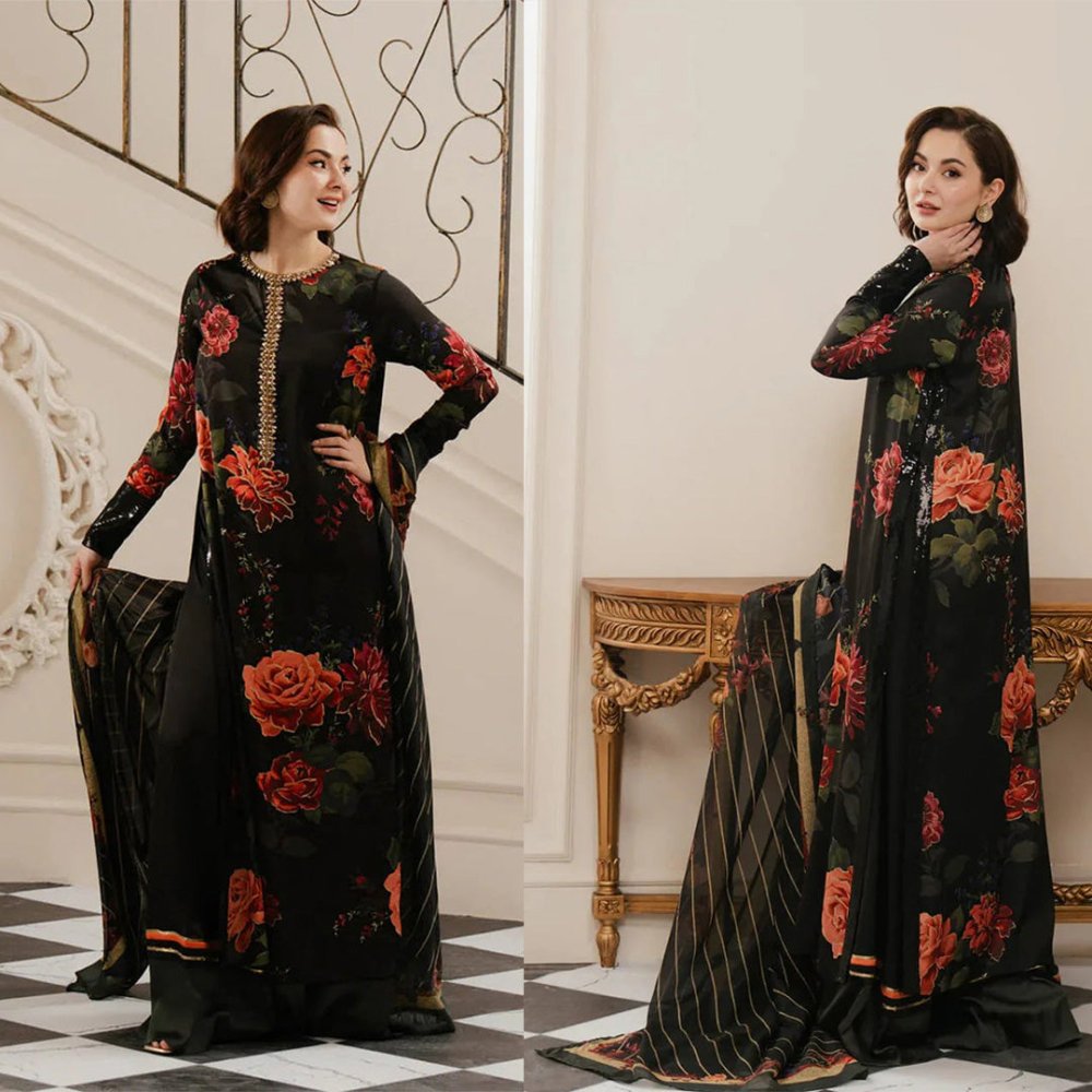 LULUSAR Silk 3PC Digital Printed - 861 - Sapphire Studios