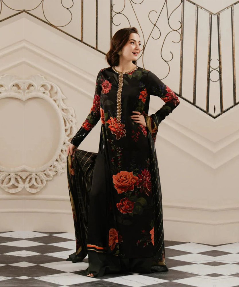 LULUSAR Silk 3PC Digital Printed - 861 - Sapphire Studios