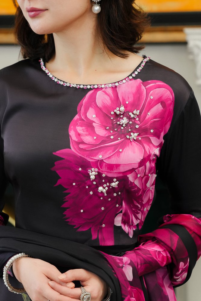 LULUSAR Silk 3PC Digital Printed - 871 - Sapphire Studios