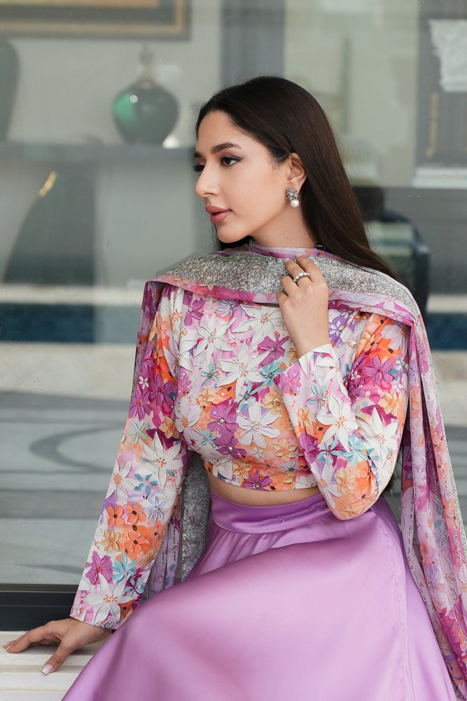 LULUSAR Silk 3PC Digital Printed - 872 - Sapphire Studios