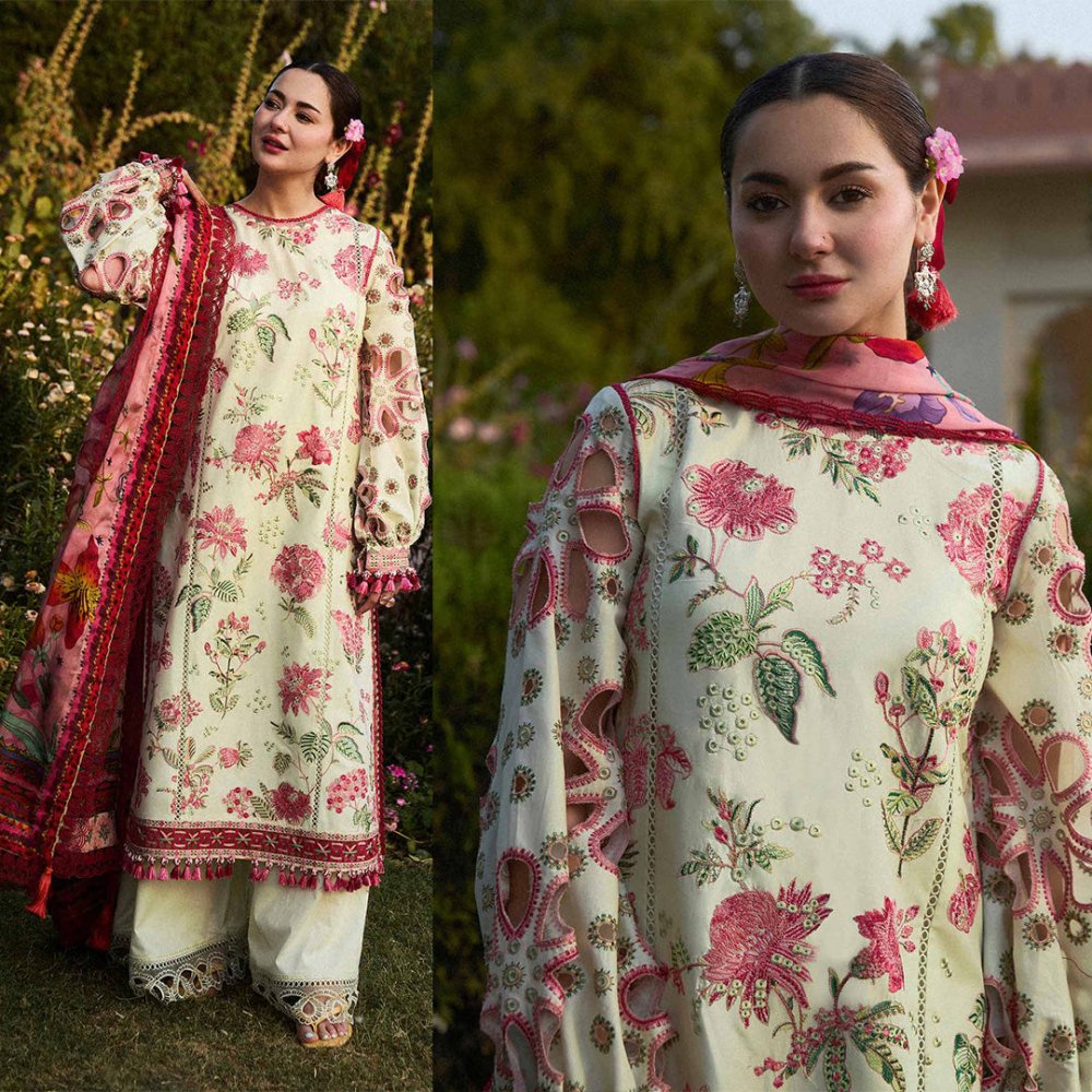 Luxury Dhanak 3PC Embroidered With Digital Printed Wool Shawl - 211 - Sapphire Studios