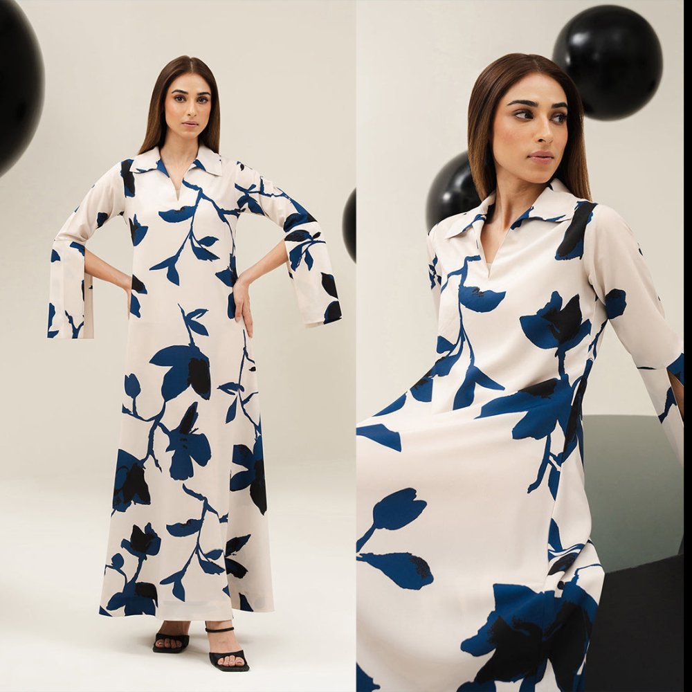 Silk 2PC Digital Printed - 852 - Sapphire Studios