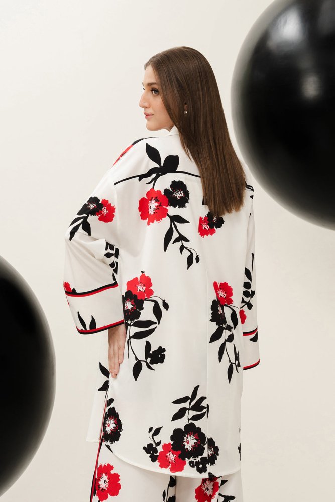 Silk 2PC Digital Printed - 858 - Sapphire Studios