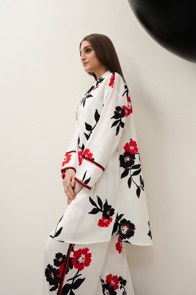 Silk 2PC Digital Printed - 858 - Sapphire Studios