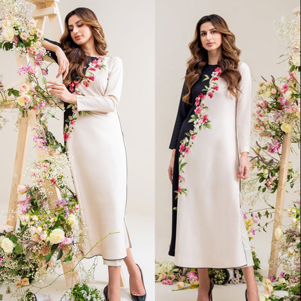 Silk 2PC Digital Printed - 859 - Sapphire Studios