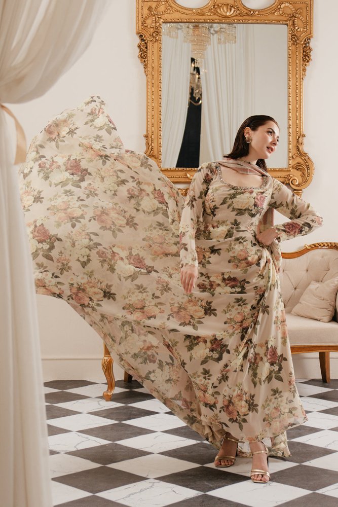 Silk 3PC Digital Printed - 855 - Sapphire Studios