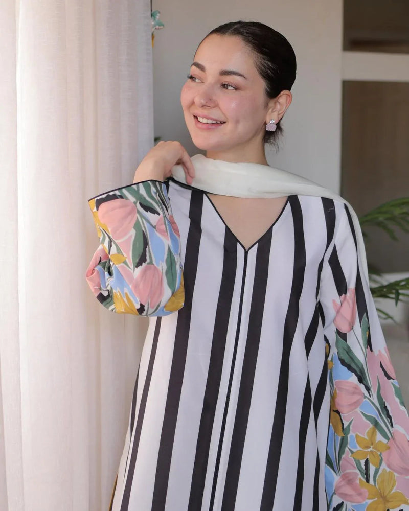 Silk 3PC Digital Printed - 865 - Sapphire Studios