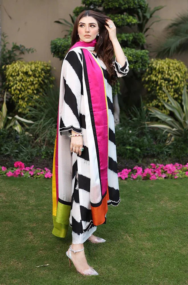 Silk 3PC Digital Printed - 866 - Sapphire Studios