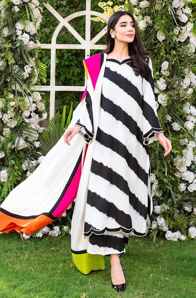 Silk 3PC Digital Printed - 866 - Sapphire Studios