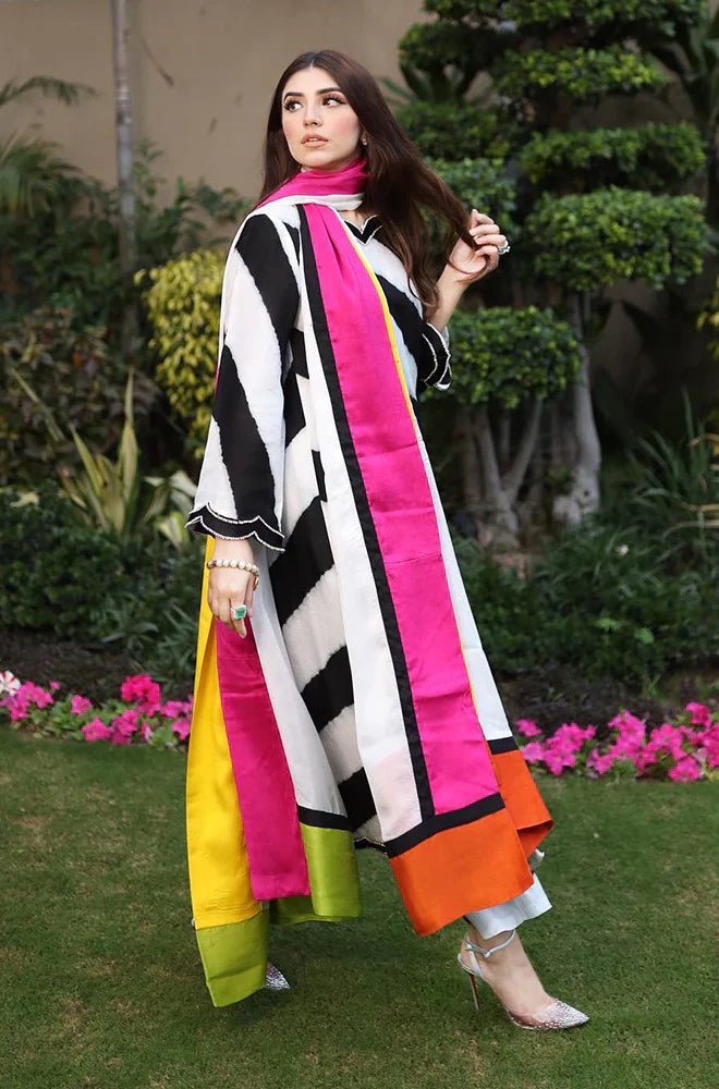 Silk 3PC Digital Printed - 866 - Sapphire Studios