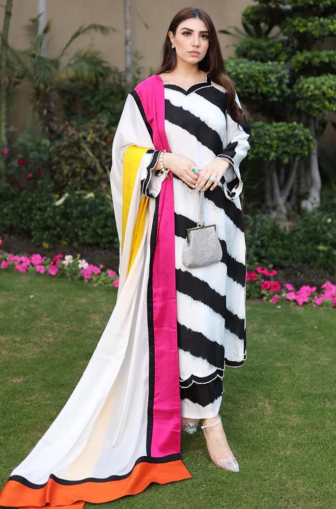 Silk 3PC Digital Printed - 866 - Sapphire Studios