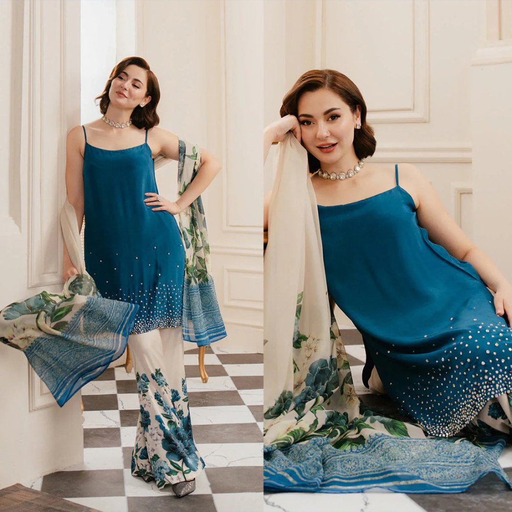 Silk 3PC Digital Printed - 869 - Sapphire Studios