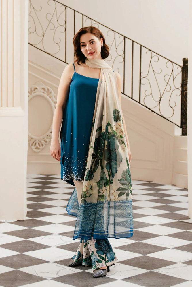 Silk 3PC Digital Printed - 869 - Sapphire Studios